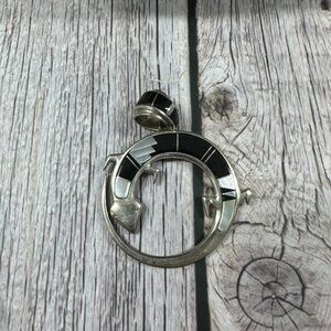 Sterling Silver Navajo Lizard Pendant